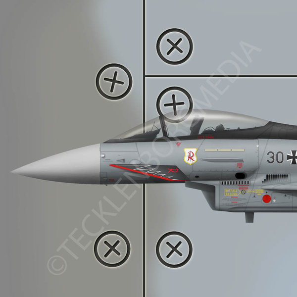 TaktLwG 71 "Eurofighter - The Airforce Strikes Back" Triangle mit Velcro