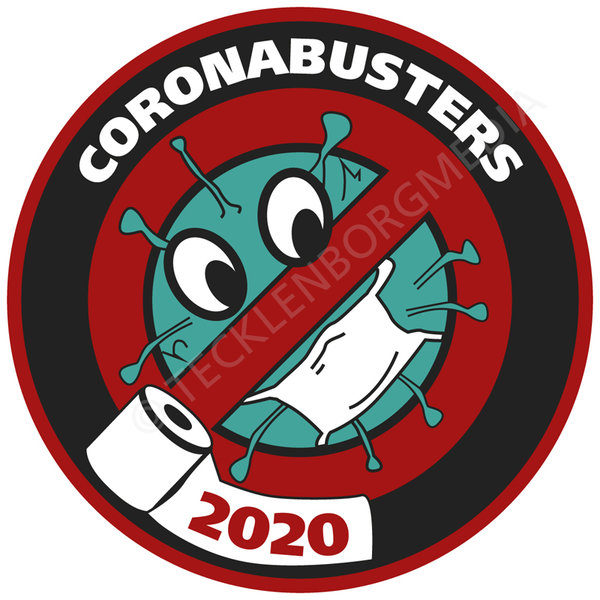 Coronabusters 2020 Aufkleber 5 Stück